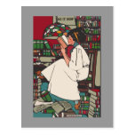 Vintage College Girl Postcard
