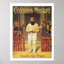 Vintage Colman's Mustard Heads the Field Cricket A