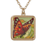 Vintage Colourful Butterfly Nature chic Necklaces