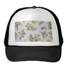 Vintage Colourful Floral Mesh Hats