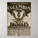 Vintage Columbia Bicycles Advertisement Poster posters
