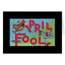 Vintage Comic April Fool Card