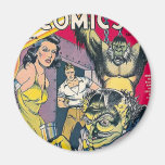 Vintage Comic Book Cover Art Fridge Magnet