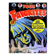 Vintage comic strips - post card