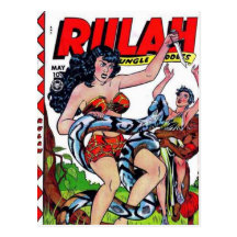 Vintage comic strips - postcard