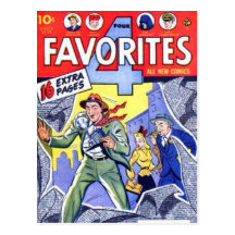 Vintage comic strips - postcards