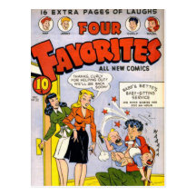 Vintage comic strips - postcards