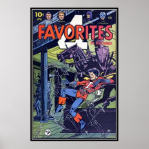 Vintage comic strips - posters