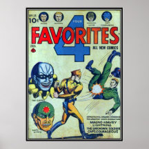 Vintage comic strips - posters
