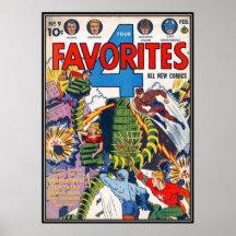 Vintage comic strips - posters