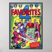 Vintage comic strips - print