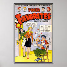 Vintage comic strips - print