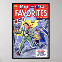 Vintage comic strips - print