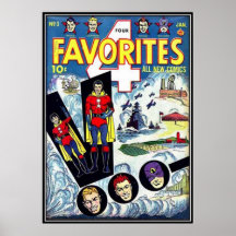 Vintage comic strips - print