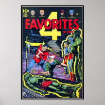 Vintage comic strips - print