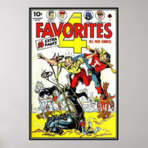Vintage comic strips - print