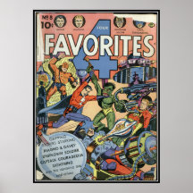 Vintage comic strips - print