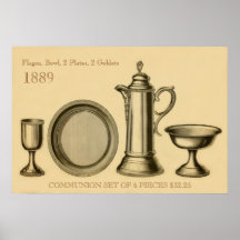 Vintage Communion Set Posters
