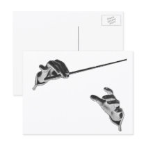 Vintage Conductor's Hands with a Baton Postcard