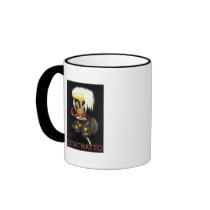 Vintage Contratto Champagne Poster Art print Coffee Mugs
