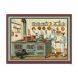 Vintage Cooks in the Kitchen Postcard
