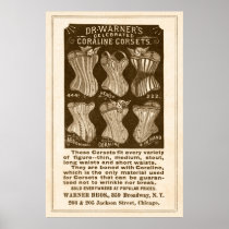Vintage Coraline Corsets Ad from 1890 Posters
