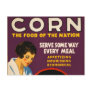 Vintage Corn Poster Post Card