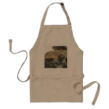 Vintage Country Cottage with Flower Garden Apron