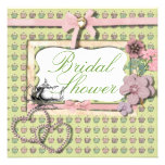 Vintage Country Tea Party Bridal Shower Invitation