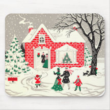 Vintage Countryside Greetings Mousepad