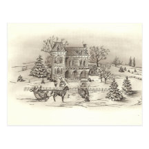 Vintage Countryside Postcard