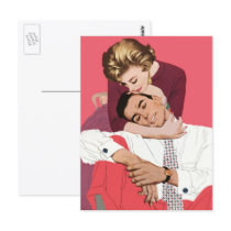 Vintage Couple In Love Postcards