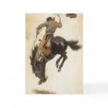 Vintage Cowboy Christmas Card