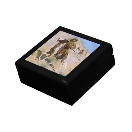 Vintage Cowboy, The Scout by Remington Trinket Box