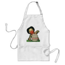 Vintage Cowboy Toy Gun Hand in the Cookie Jar Apron