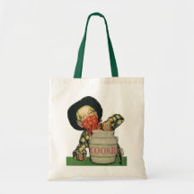 Vintage Cowboy Toy Gun Hand in the Cookie Jar Canvas Bags