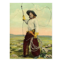 Vintage Cowboys 22 Postcard