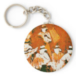 Vintage Cowboys By Campfire Key Chain