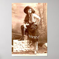 Vintage Cowgirl Print