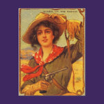 Vintage Cowgirl "Queen of the Ranch" Postcard postcards