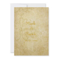 Vintage Crackle Scrolls and Golden Vines Wedding I