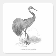 Vintage Crane Stickers