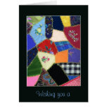 Vintage Crazy Quilt Notecard - Customized