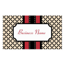 Vintage Cream Pattern Business Card