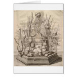 Vintage Creepy Skeletons, Skulls and Trees Card