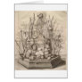 Vintage Creepy Skeletons, Skulls and Trees Card