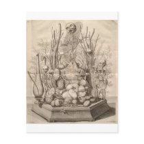 Vintage Creepy Skeletons, Skulls and Trees Postcards