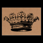 Vintage Crown - Black on Cardboard Tex business cards