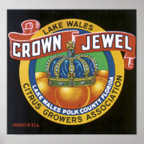 Vintage Crown Jewel Label