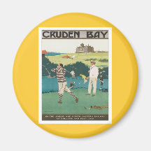 Vintage Cruden Bay Scotland Fridge Magnets